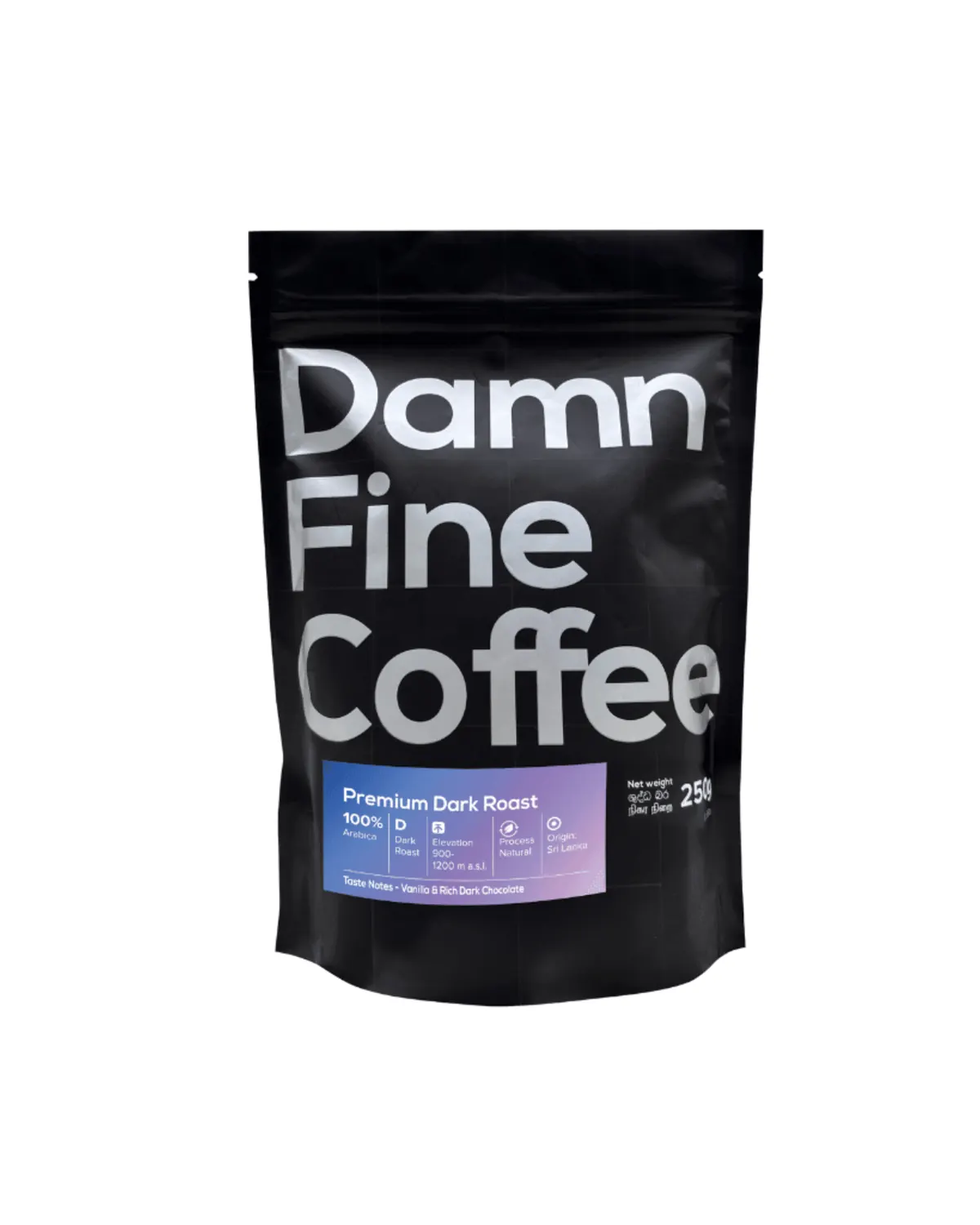 Damn Fine Coffee premium dark roast pouch