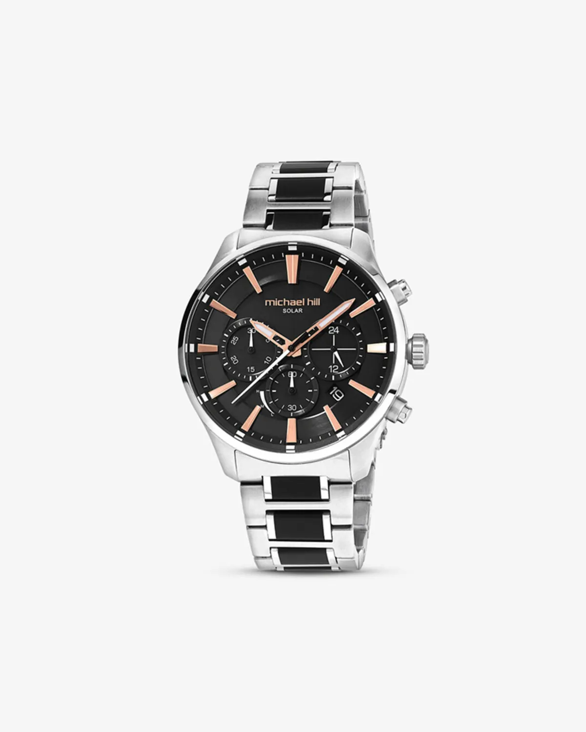 Michael Hill solar chronograph watch with black dial